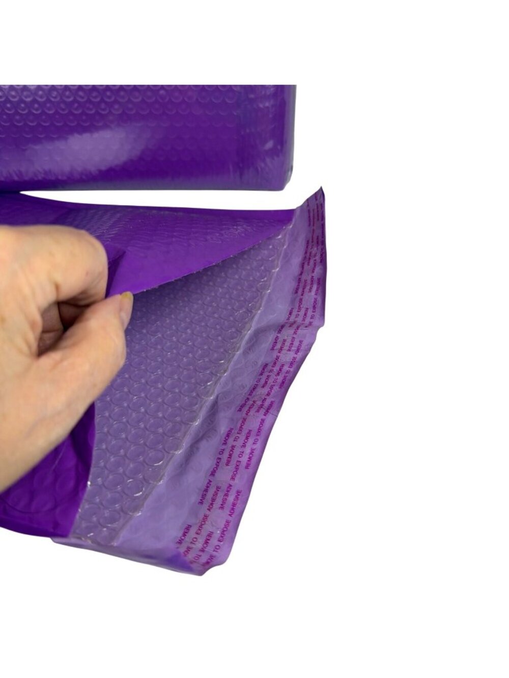 Purple Bubble Mailers 25 Pack 10.5x16 Self-Sealing Shipping Padded Envelopes - Picture 8 of 13